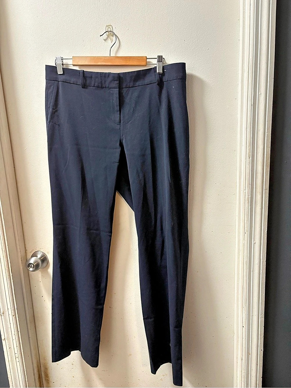 Ann Taylor Devin Fit Pant Trousers in Blue Size 10